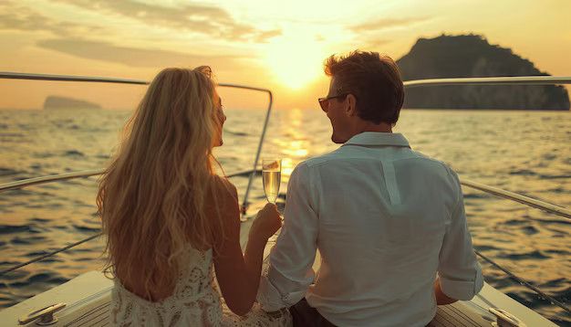 Meet the Sea - Pareja viendo el atardecer en Ibiza